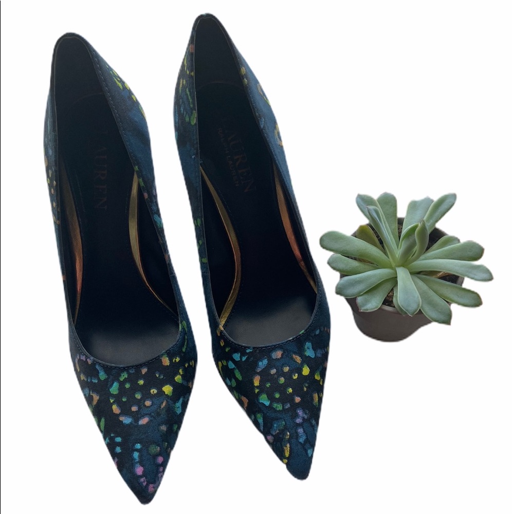 Ralph Lauren splash heels - Picture 2 of 5